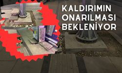 Kaldırımın Onarılması Bekleniyor