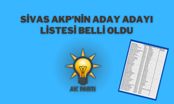 Sivas AKP’nin Aday Adayı Listesi Belli Oldu