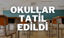 Okullar Tatil Edildi