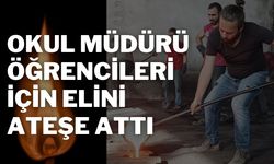 Okul Müdürü Öğrencileri İçin Elini Ateşe Attı