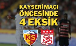 Kayseri Maçı Öncesinde 4 Eksik