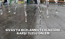Sivas'ta Buzlanma Tehlikesine Karşı Tuzlu Önlem