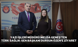 Yazı İşleri Müdürü Melda Geneş’ten Türk Sağlık-Sen Başkanı Dursun Özen’e Ziyaret