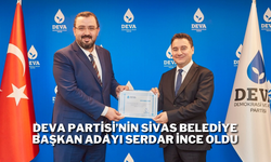 DEVA Partisi’nin Sivas Belediye Başkan Adayı Serdar İnce Oldu