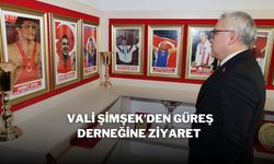 VALİ ŞİMŞEK’DEN GÜREŞ DERNEĞİNE ZİYARET