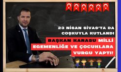 23 Nisan Sivas'ta da Coşkuyla Kutlandı: Başkan Karasu Milli Egemenliğe ve Çocuklara Vurgu Yaptı!
