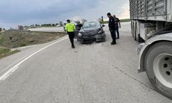 Konya Kulu'da Tır U Dönüşü Yaparken Otomobile Çarpması Sonucu 1 Yaralı!