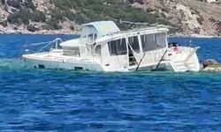 Tekne Hırsızları Tekneyi Kayalıklara Vurdu ve Motorunu Çaldı!
