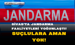 Sivas'ta Jandarma Faaliyetleri Yoğunlaştı! Suçlulara Aman Yok!
