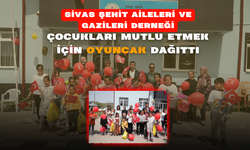 Sivas Şehit Aileleri ve Gazileri Derneği Çocukları Mutlu Etmek İçin Oyuncak Dağıttı