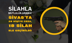 Silahla Mutluluk Arama! Sivas'ta 28 Kişiye Ceza, 18 Silah Ele Geçirildi!
