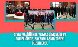 Sivas Valiliğinde Yılmaz Şimşek'in Ev Sahipliğinde, Bayramlaşma Töreni Düzenlendi.