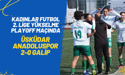 Kadınlar Futbol 2. Lige Yükselme Play-off Maçında Üsküdar Anadoluspor 2-0 Galip