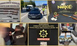 Karaman'da Asayiş Operasyonu: 10 Aranan Kişi Tutuklandı, Uyuşturucu ve Ruhsatsız Silah Ele Geçirildi