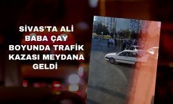 Sivas'ta Ali Baba Çay Boyunda Trafik Kazası Meydana Geldi