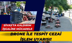 Sivas'ta Kaldırım İşgaline Mücadele: Drone ile Tespit, Cezai İşlem Uyarısı!