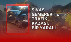 Sivas Gemerek'te Trafik Kazası: Bir Yaralı