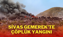 Sivas Gemerek'te Çöplük Yangını