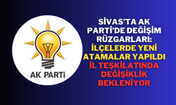Sivas’ta AK Parti’de Değişim Rüzgarları: İlçelerde Yeni Atamalar Yapıldı, İl Teşkilatında Değişiklik Bekleniyor