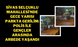 Sivas Selçuklu Mahallesi'nde Gece Yarısı Parkta Gerilim: Polis ile Gençler Arasında Arbede Yaşandı