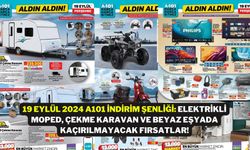 19 Eylül 2024 A101 İndirim Şenliği: Elektrikli Moped, Çekme Karavan ve Beyaz Eşyada Kaçırılmayacak Fırsatlar!