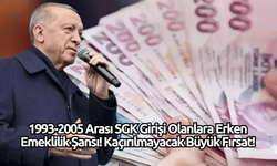 1993-2005 Arası SGK Girişi Olanlara Erken Emeklilik Şansı! Kaçırılmayacak Büyük Fırsat!