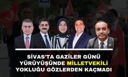 Sivas'ta Gaziler Günü Yürüyüşünde Milletvekili Yokluğu Gözlerden Kaçmadı