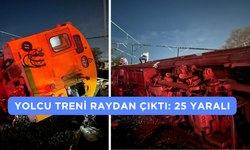 Yolcu Treni Raydan Çıktı: 25 Yaralı