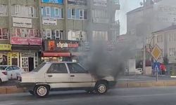 Konya'da Trafik Işıklarında Yangın