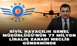 Sivil Havacılık Genel Müdürlüğü’nün 77 Milyon Liralık Zararı Meclis Gündeminde