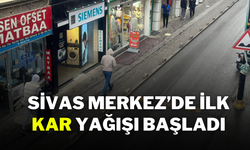 Sivas Merkez’de İlk Kar Yağışı Başladı