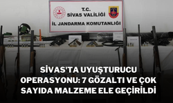 Sivas'ta Uyuşturucu Operasyonu: 7 Gözaltı ve Çok Sayıda Malzeme Ele Geçirildi