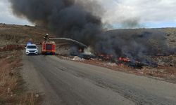 Konya'da Çöplükte Yangın Paniğe Neden Oldu