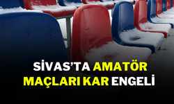 Sivas’ta Amatör Maçları Kar Engeli