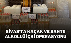 Sivas’ta Kaçak ve Sahte Alkollü İçki Operasyonu