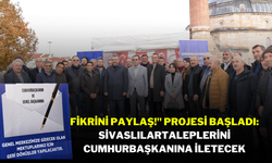 "Fikrini Paylaş!" Projesi Başladı: Sivaslılar, Taleplerini Cumhurbaşkanına İletecek