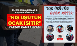 Ülkü Ocakları Sivas İl Başkanlığı’ndan “Kış Üşütür Ocak Isıtır” Yardım Kampanyası