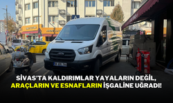 Sivas’ta Kaldırımlar Yayaların Değil, Araçların ve Esnafların İşgaline Uğradı!