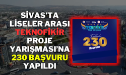 Sivas’ta Liseler Arası Teknofikir Proje Yarışması’na 230 Başvuru Yapıldı