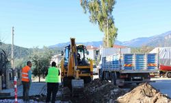 Antalya Büyükşehir Belediyesi, Çamyuva ve Tekirova Mahallelerinde İçme Suyu Hattı Çalışmalarına Başladı