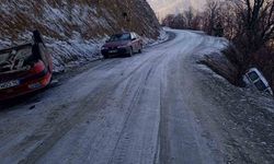 Kastamonu'da Gizli Buzlanma Faciası: İki Araç Aynı Noktada Takla Attı