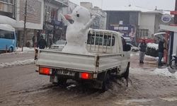 Keşan’da Kamyonetle Kardan Adam Turu: Sosyal Medyada Viral Oldu!