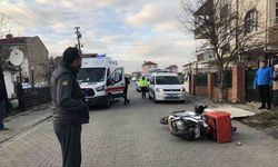 Tekirdağ Ergene’de Motosiklet Devrildi: 1 Yaralı