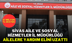 Sivas Aile ve Sosyal Hizmetler İl Müdürlüğü, Ailelere Yardım Elini Uzattı