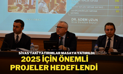 Sivas’taki Yatırımlar Masaya Yatırıldı: 2025 İçin Önemli Projeler Hedeflendi