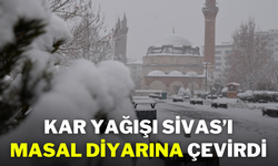 Kar Yağışı Sivas’ı Masal Diyarına Çevirdi