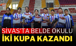 Sivas’ta Belde Okulu İki Kupa Kazandı