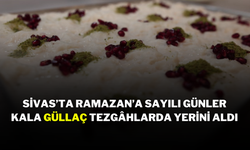 Sivas’ta Ramazan’a Sayılı Günler Kala Güllaç Tezgâhlarda Yerini Aldı