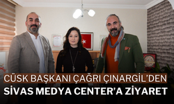 CÜSK Başkanı Çağrı Çınargil’den Sivas Medya Center’a Ziyaret