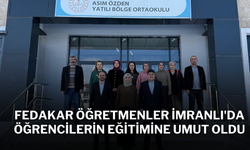 Fedakar Öğretmenler İmranlı'da Öğrencilerin Eğitimine Umut Oldu